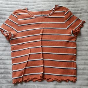 American eagle striped crop top